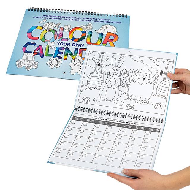 Calendrier à colorier