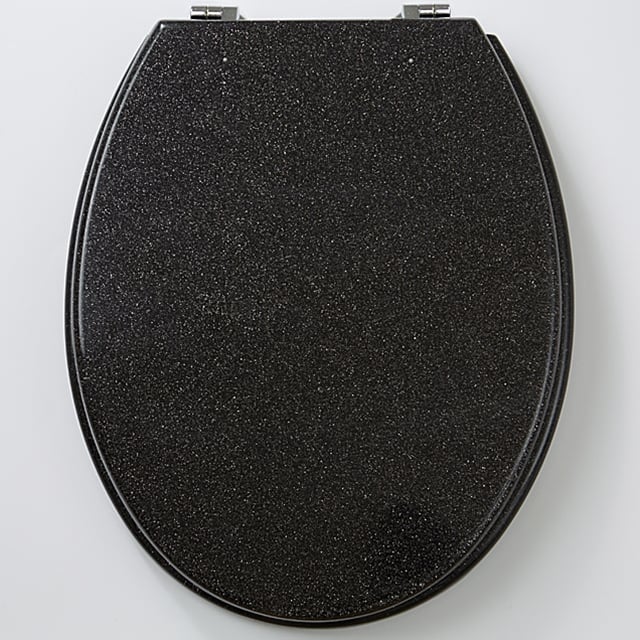 WC Sitz Silber Glimmer Art