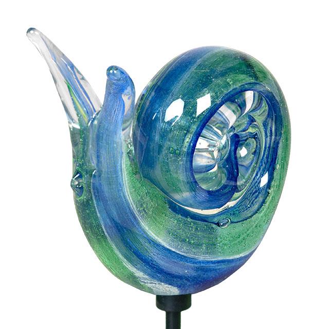 Gartenstecker Glasfigur Schnecke