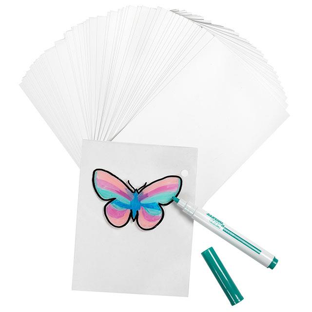 Papier Shrinkles transparent 50 pces