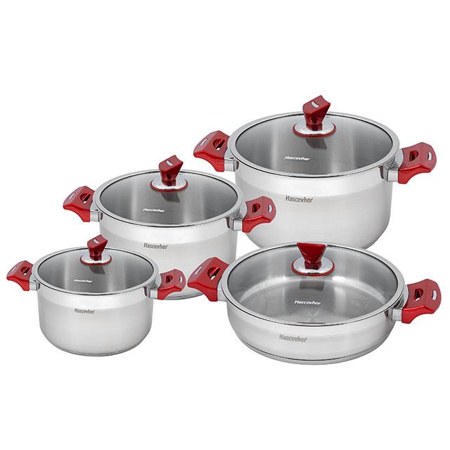 Set de casseroles Red Master 8 pcs