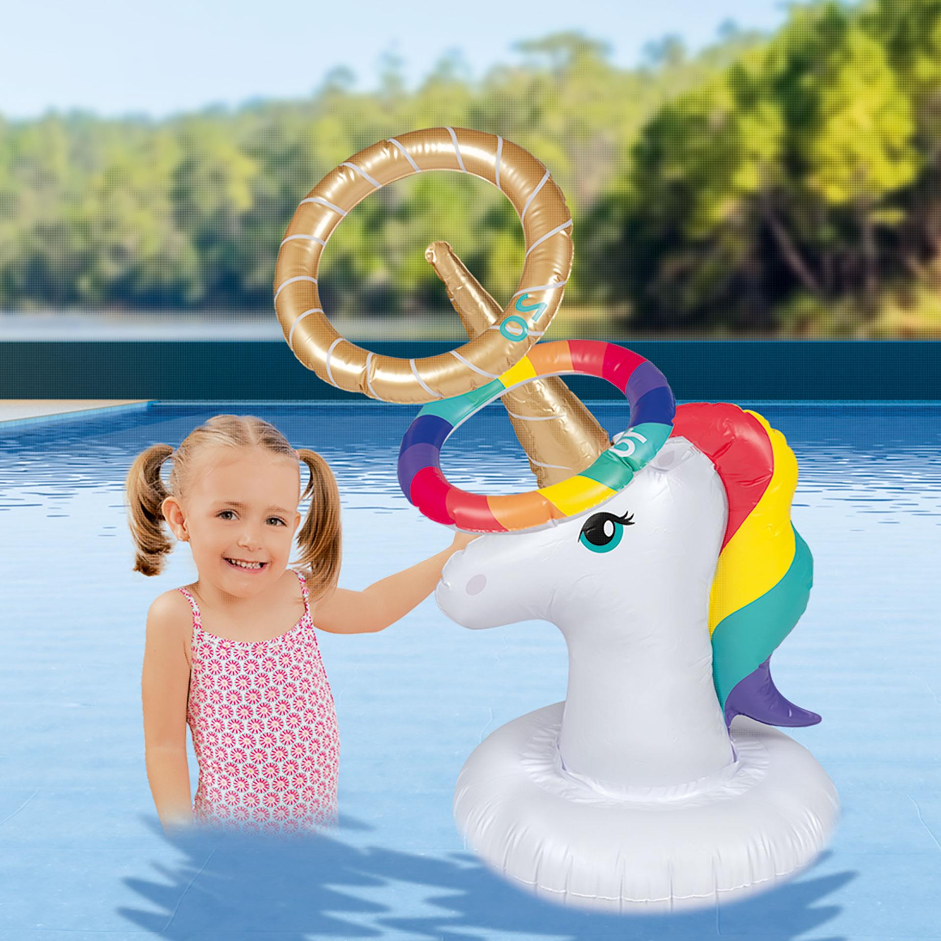 Jeu de lancer dans l’eau licorne