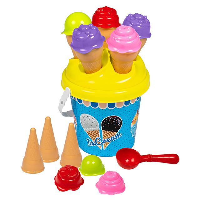 Sandspielzeug Glace Stand mit Eimer 19tlg.