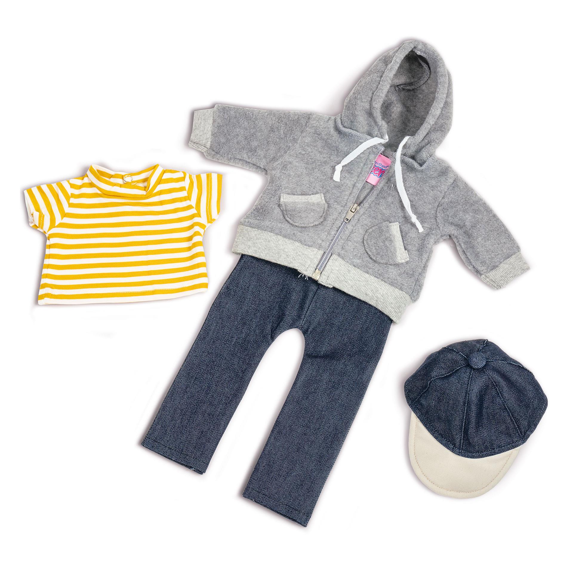 Outfit per bambola Casual Jeans, 4 pezzi, Teen'ee