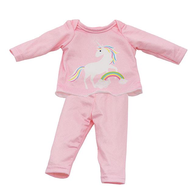 Costume licorne deux pièces pour poupée