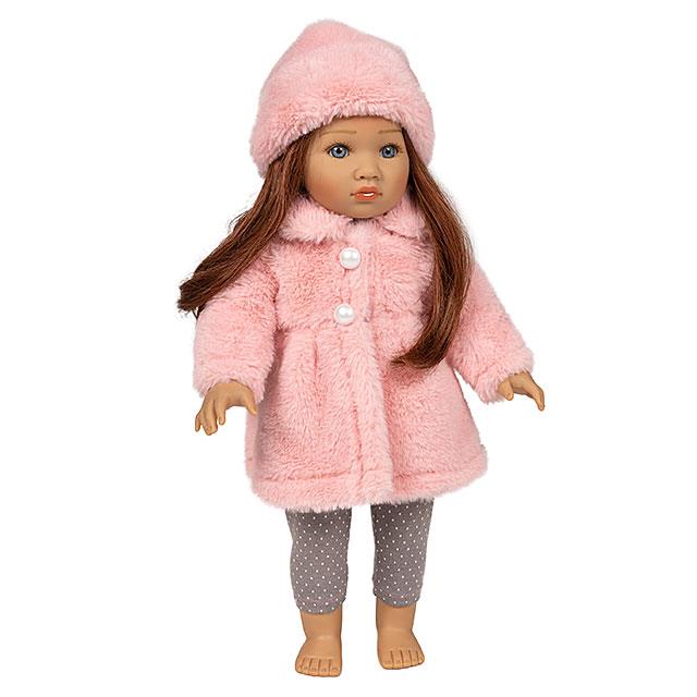 Rêve en rose avec ce manteau de poupée Teddy, 3 pces