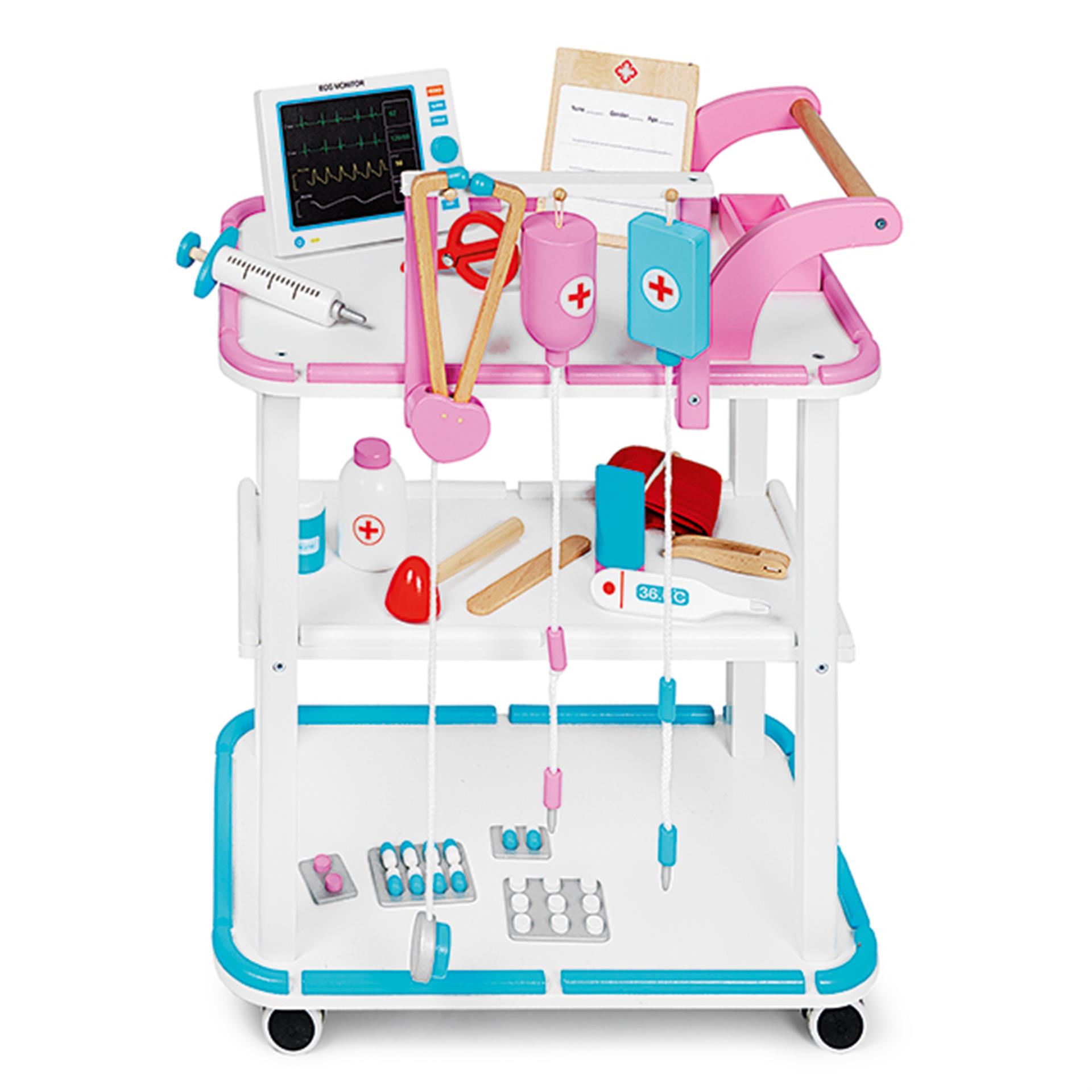 Chariot médical de luxe pour enfants, 21 pcs