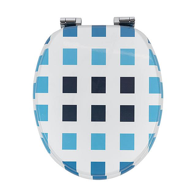 WC Sitz Blue Cubes