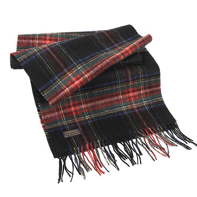 TWEEDMILL Wollschal Black Stewart