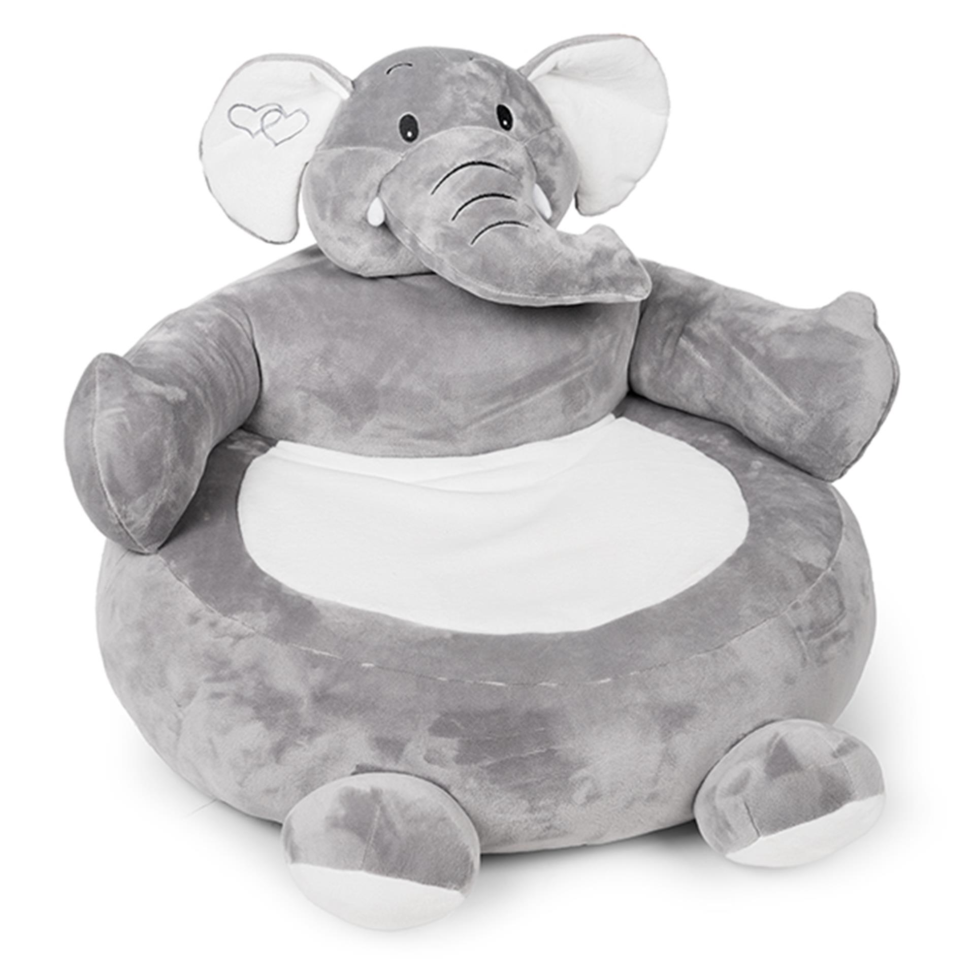 Fauteuil pour enfant en peluche éléphant