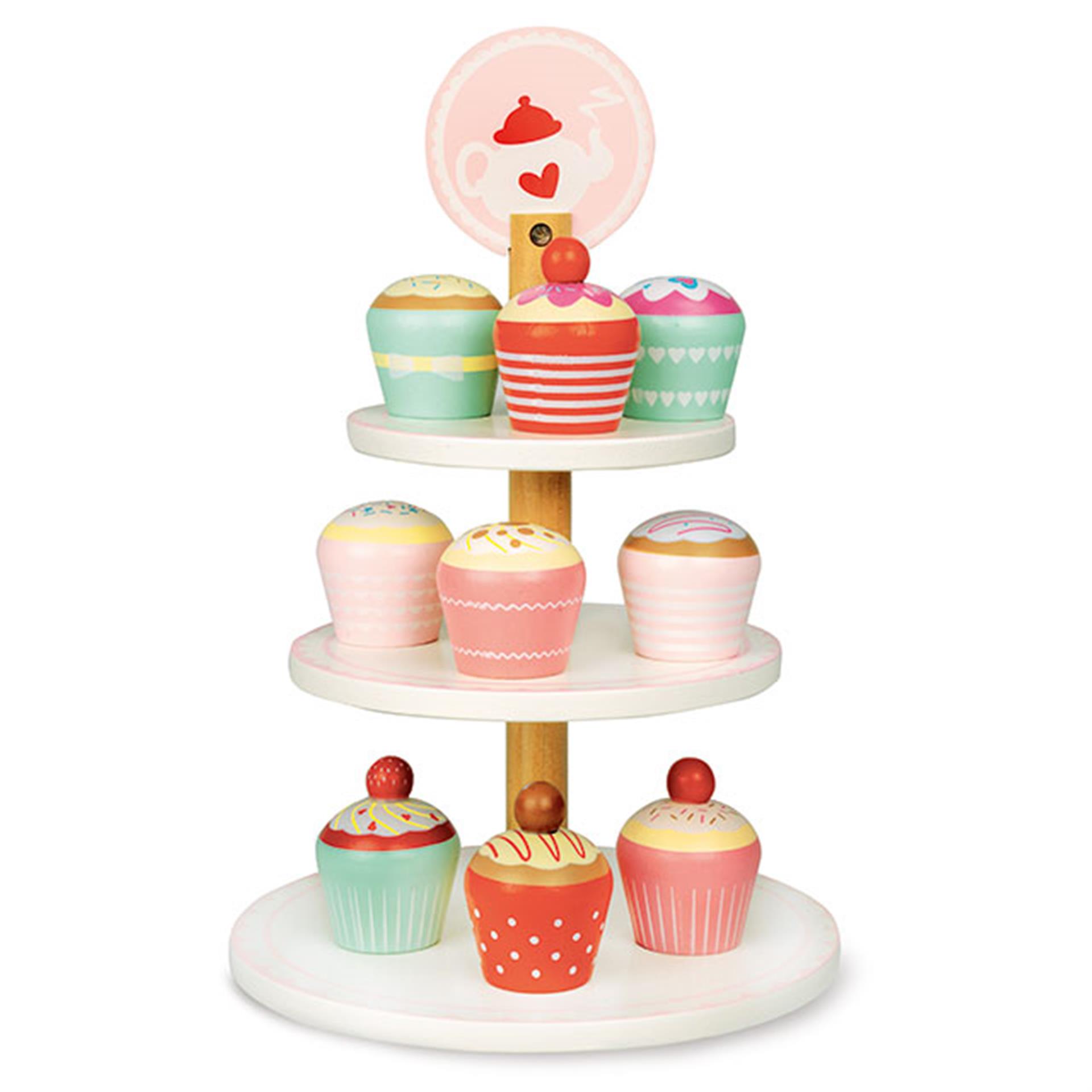 Cupcake Etagere Holz 10tlg.