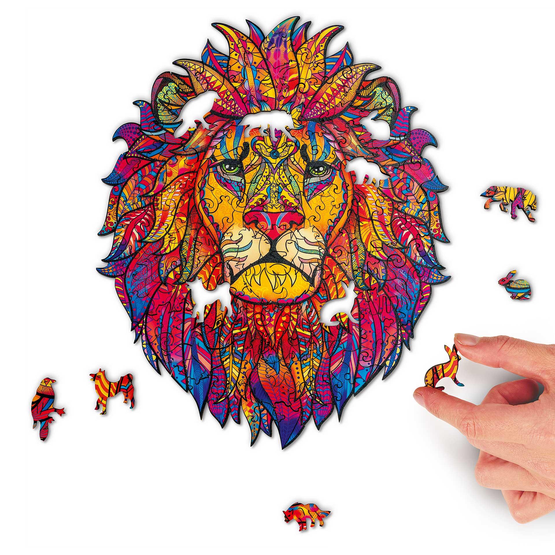 Puzzle en bois Mandala, Lion