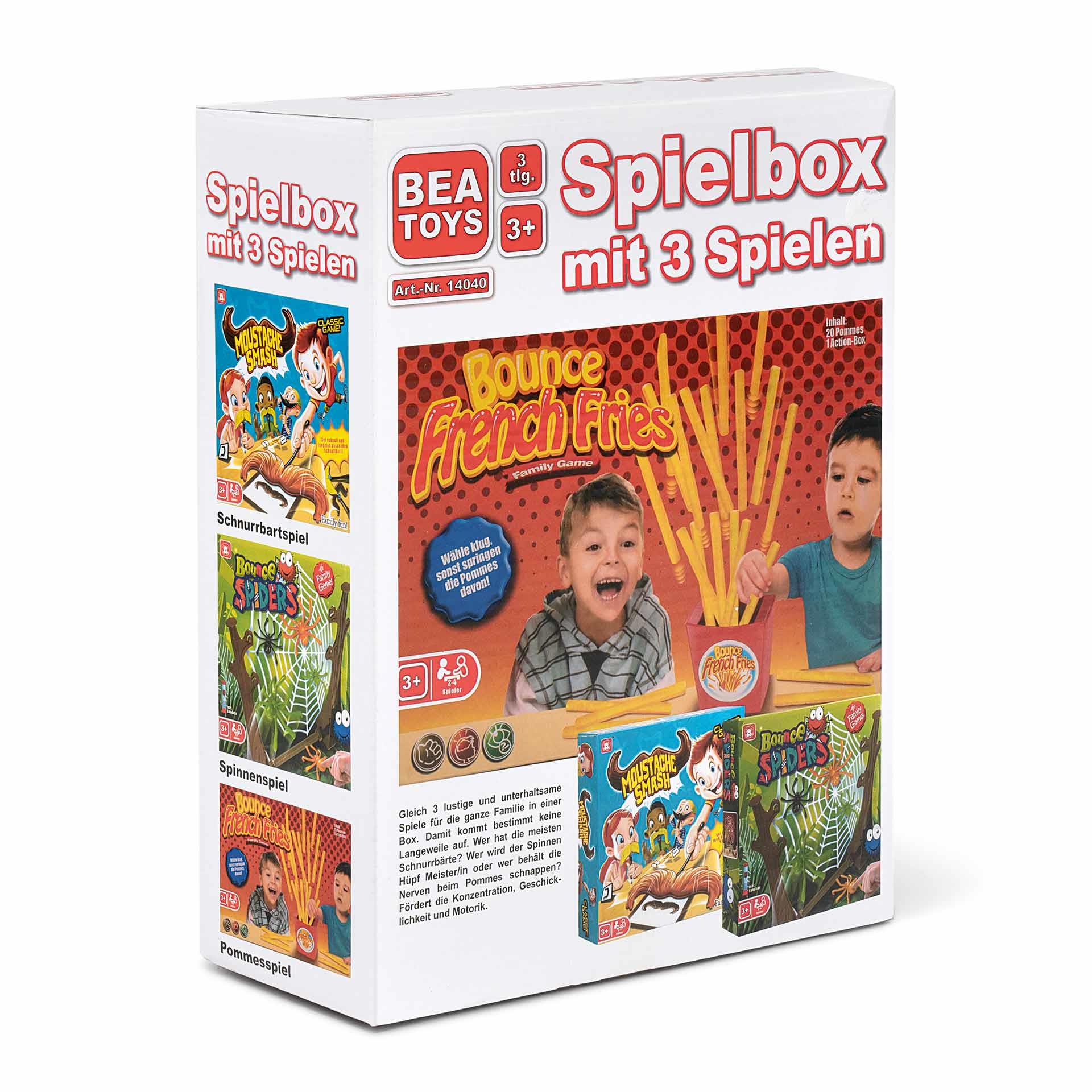 Spielebox mit 3 Spielen