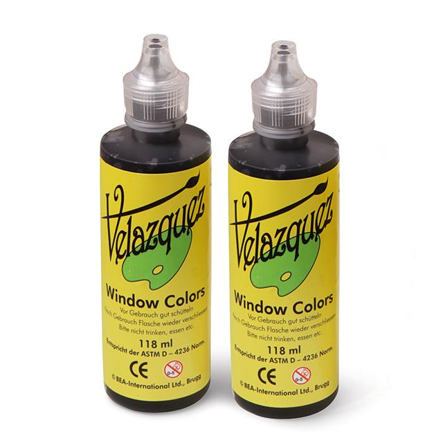 Velazquez Window Color Kontur Set schwarz 2 Stk. je 118 ml