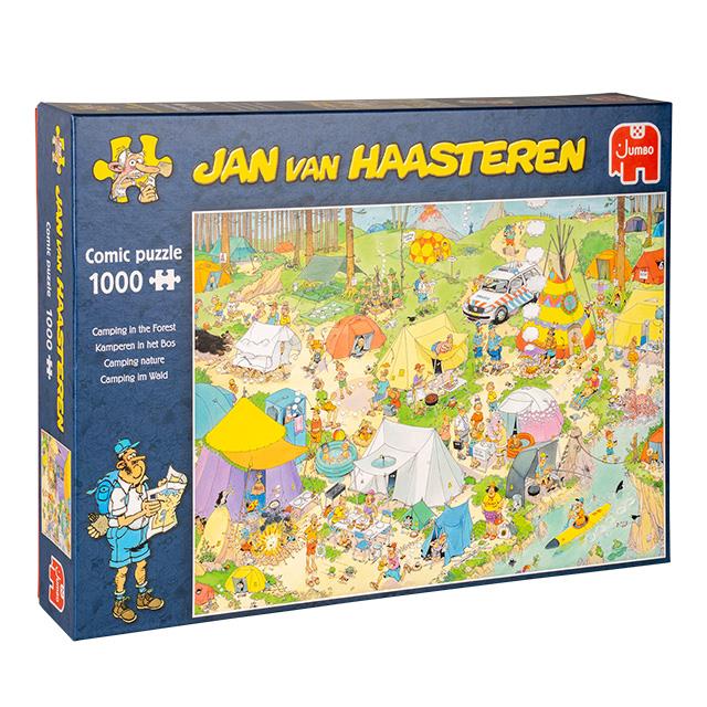 Puzzle Jan van Haasteren - Camping en forêt, 1'000 pces