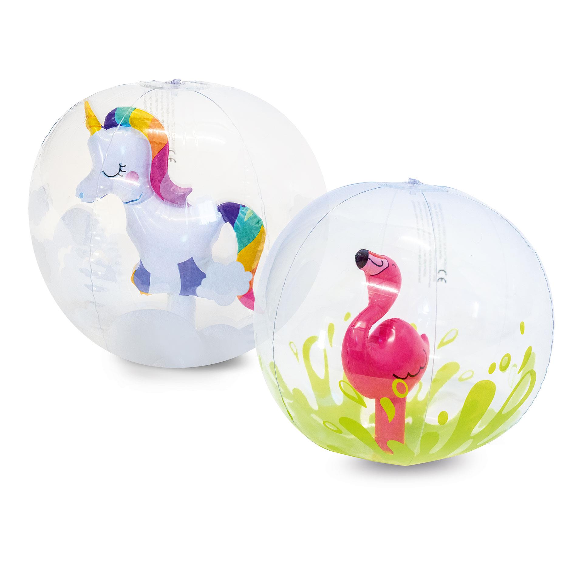  Ballon de plage 3D transparent, 2 pces