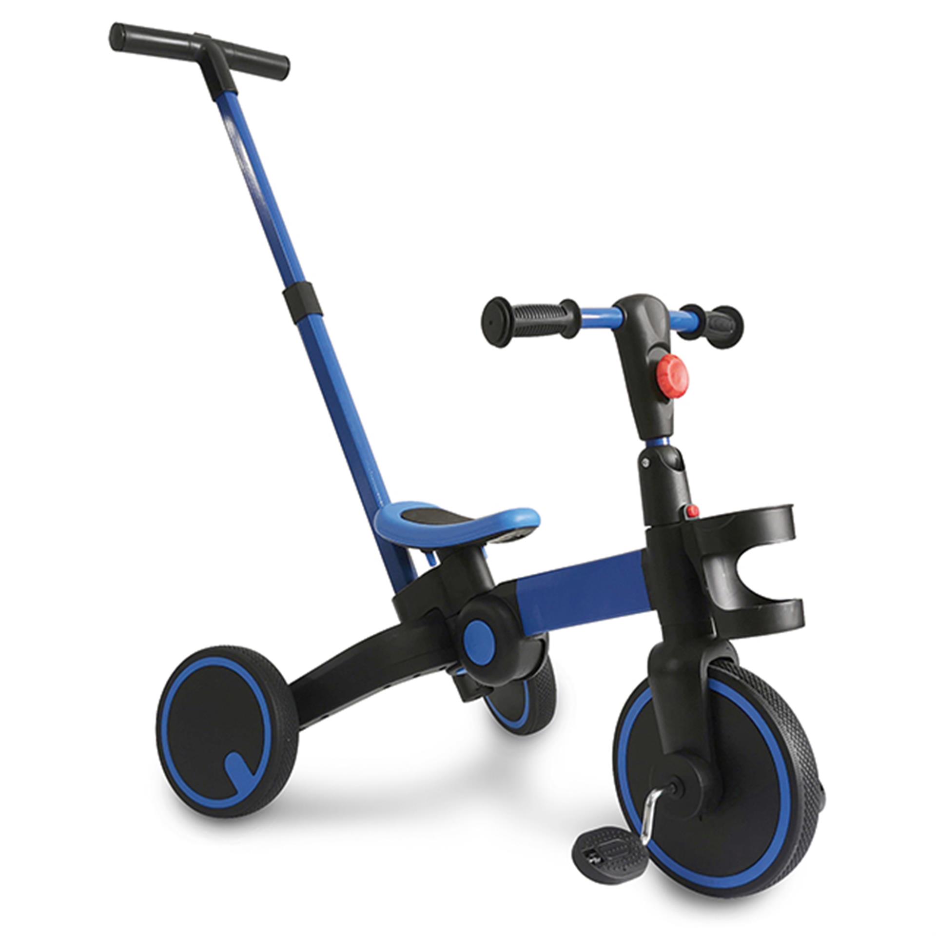 Tricycle et vélo d’entrainement 2 en 1 bleu