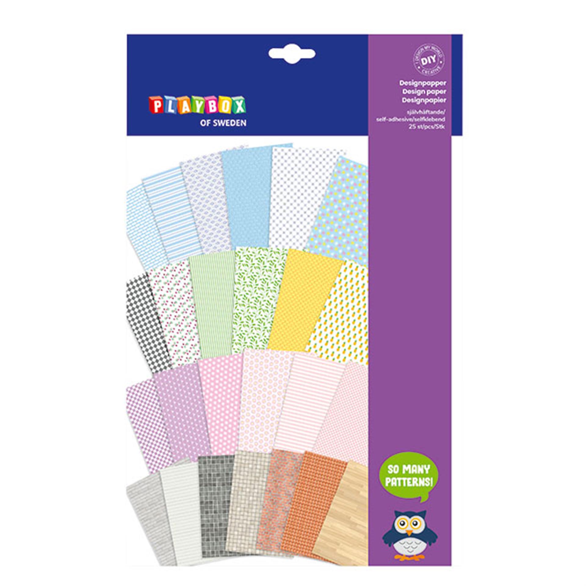 Papier design autocollant, 25 pces