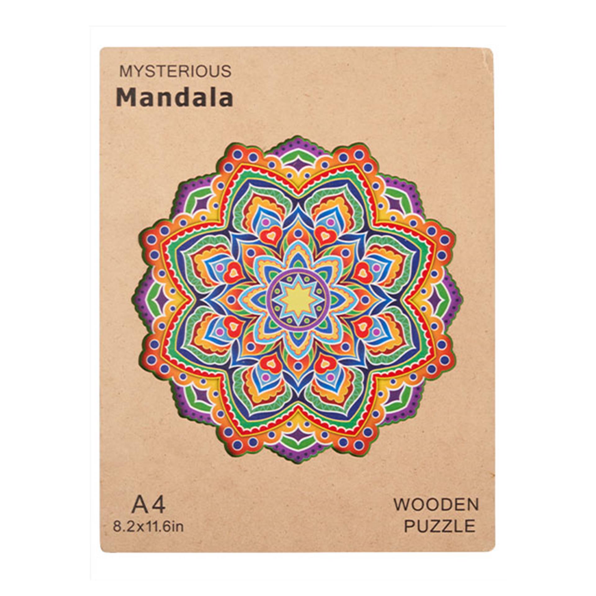 Holz Puzzle Mandala Stern