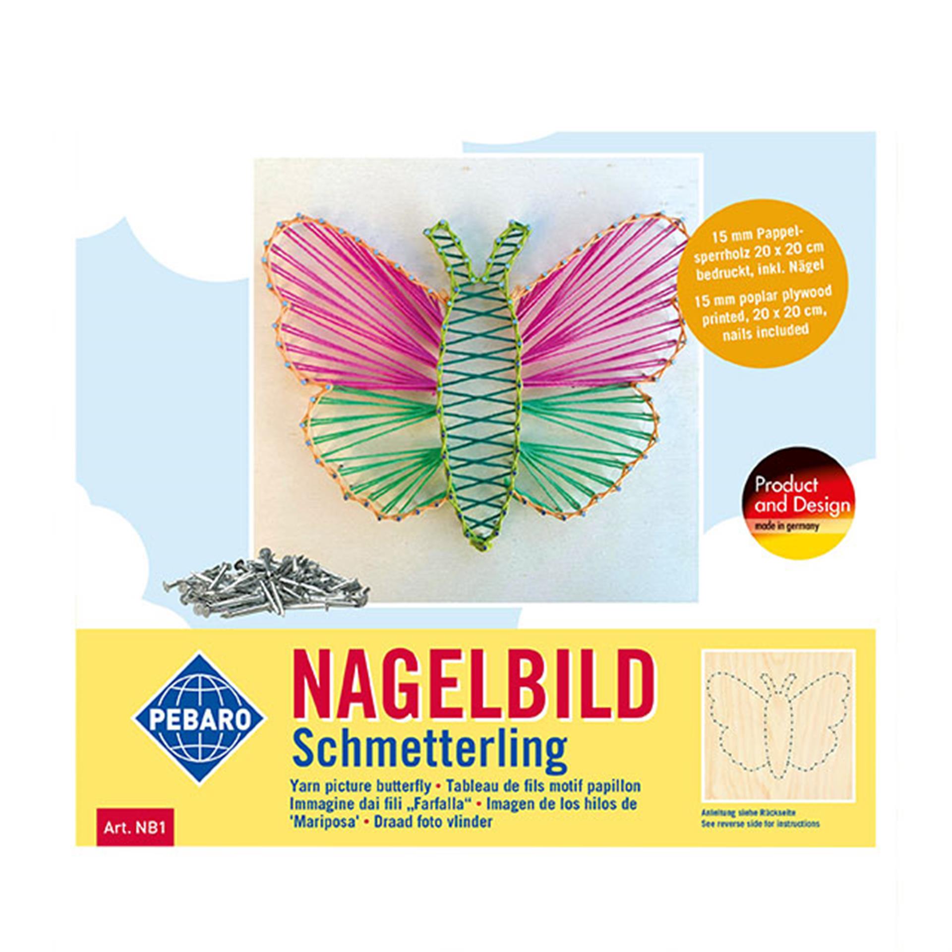 Nagelbild Schmetterling