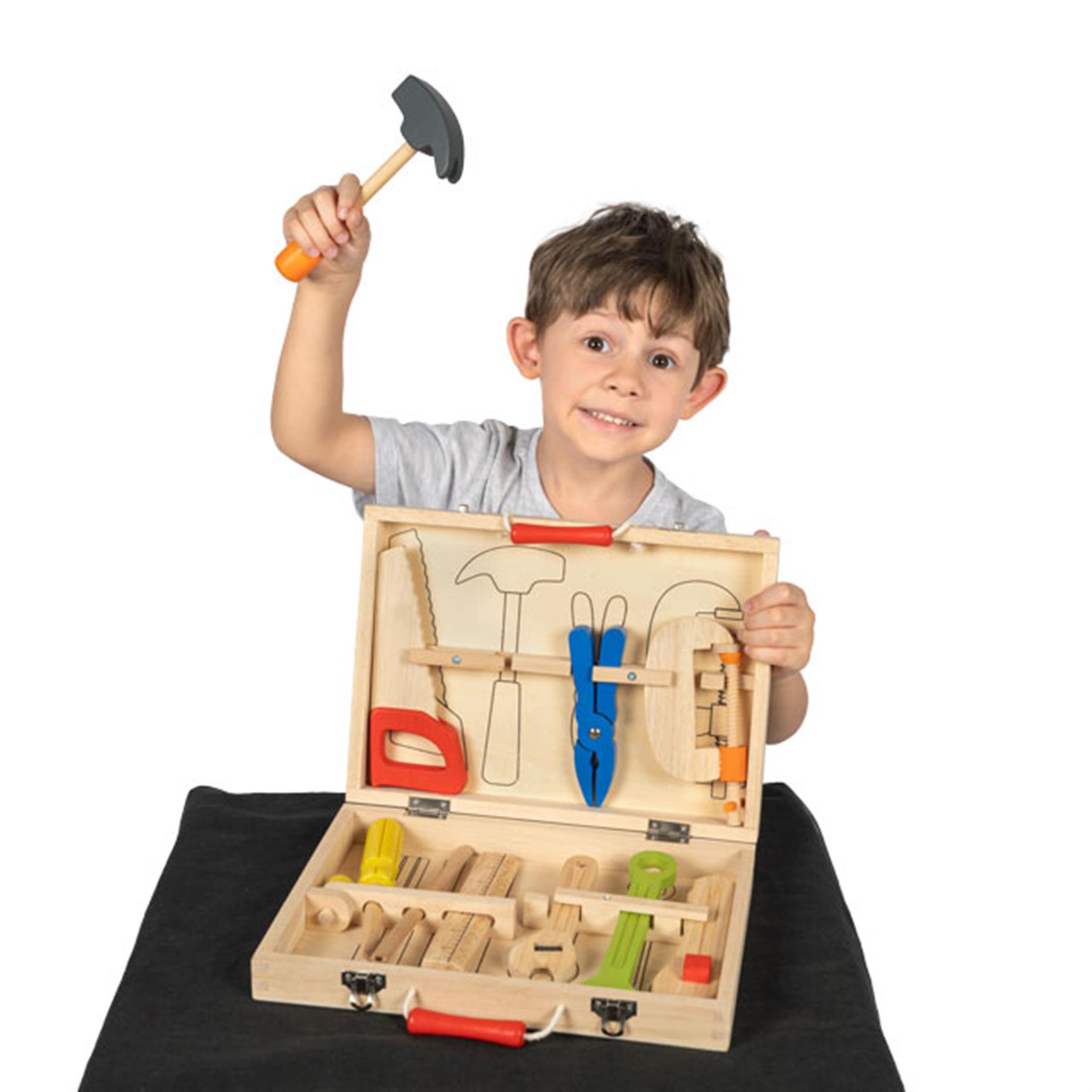 BEA Kinderwerkzeugkoffer aus Holz