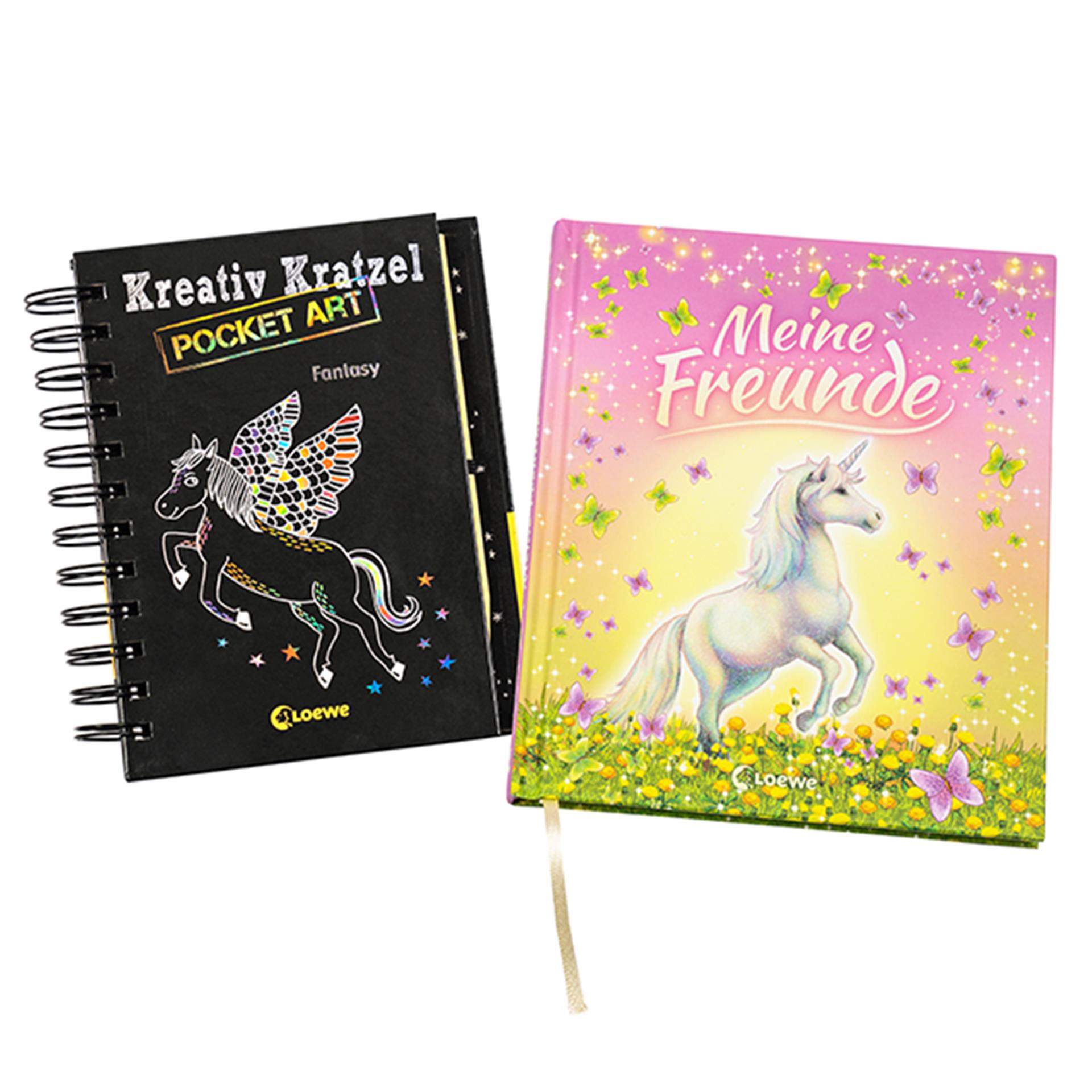 2 album: amicizie e Kreativ Kratzel Pocket Art, Girls