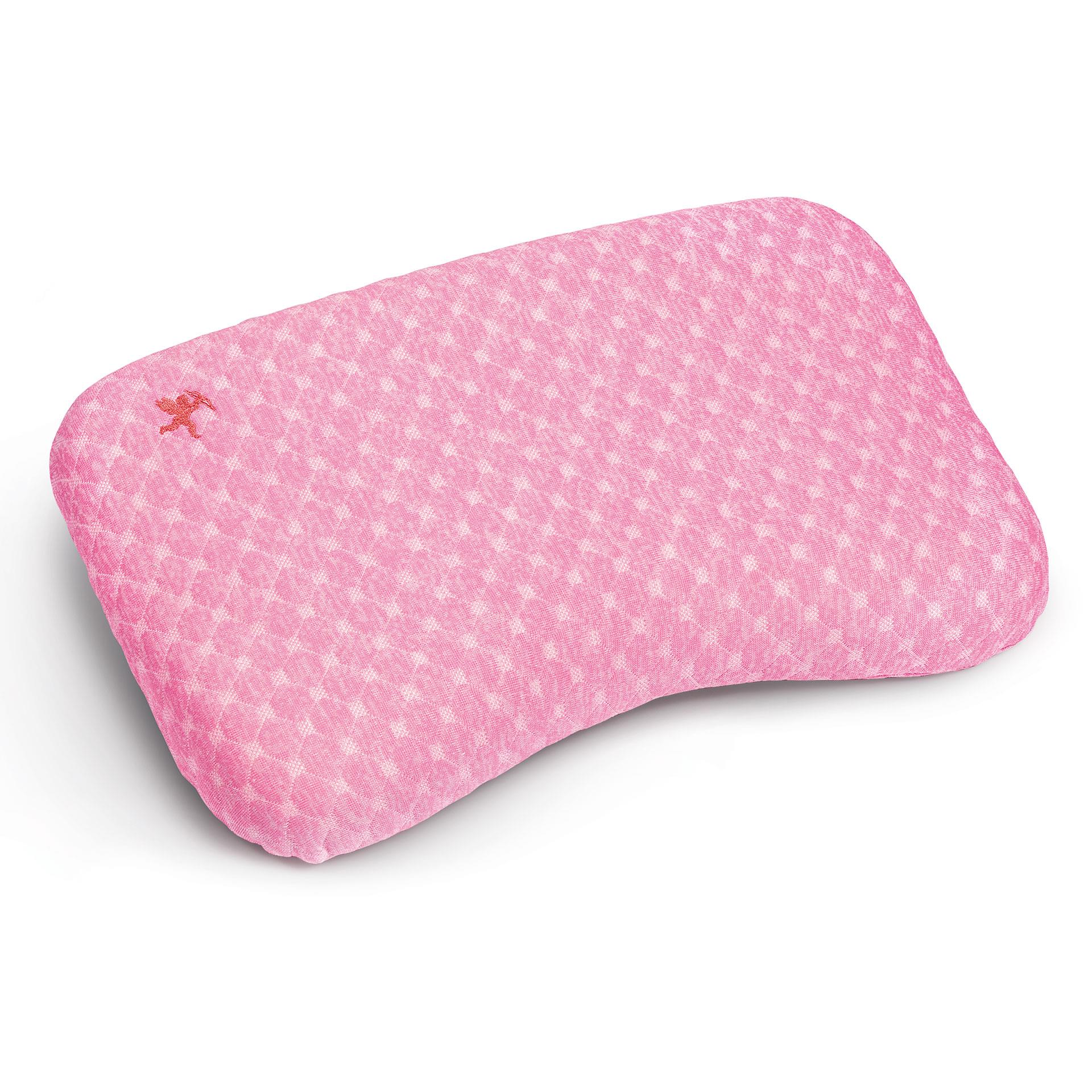 2 federe di ricambio per cuscino in memory foam rosa