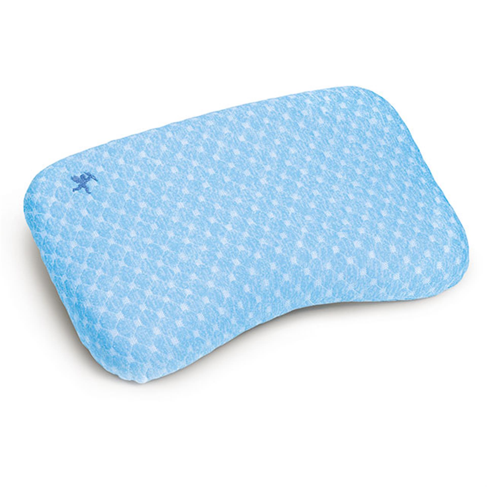 Housse de rechange 2 pces pour coussin mousse à mémoire de forme bleu