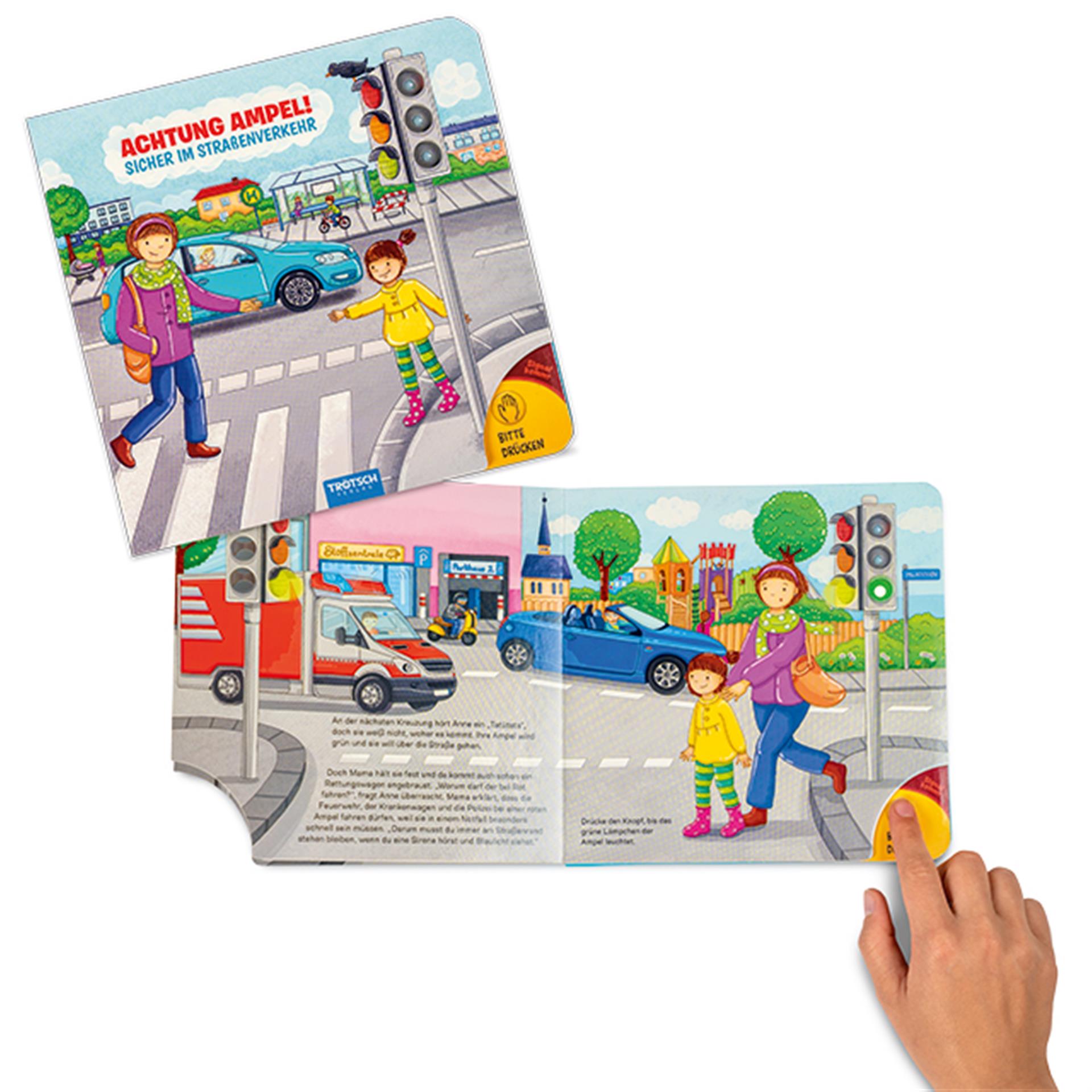 Livre d'images cartonné Attention, feux de signalisation!