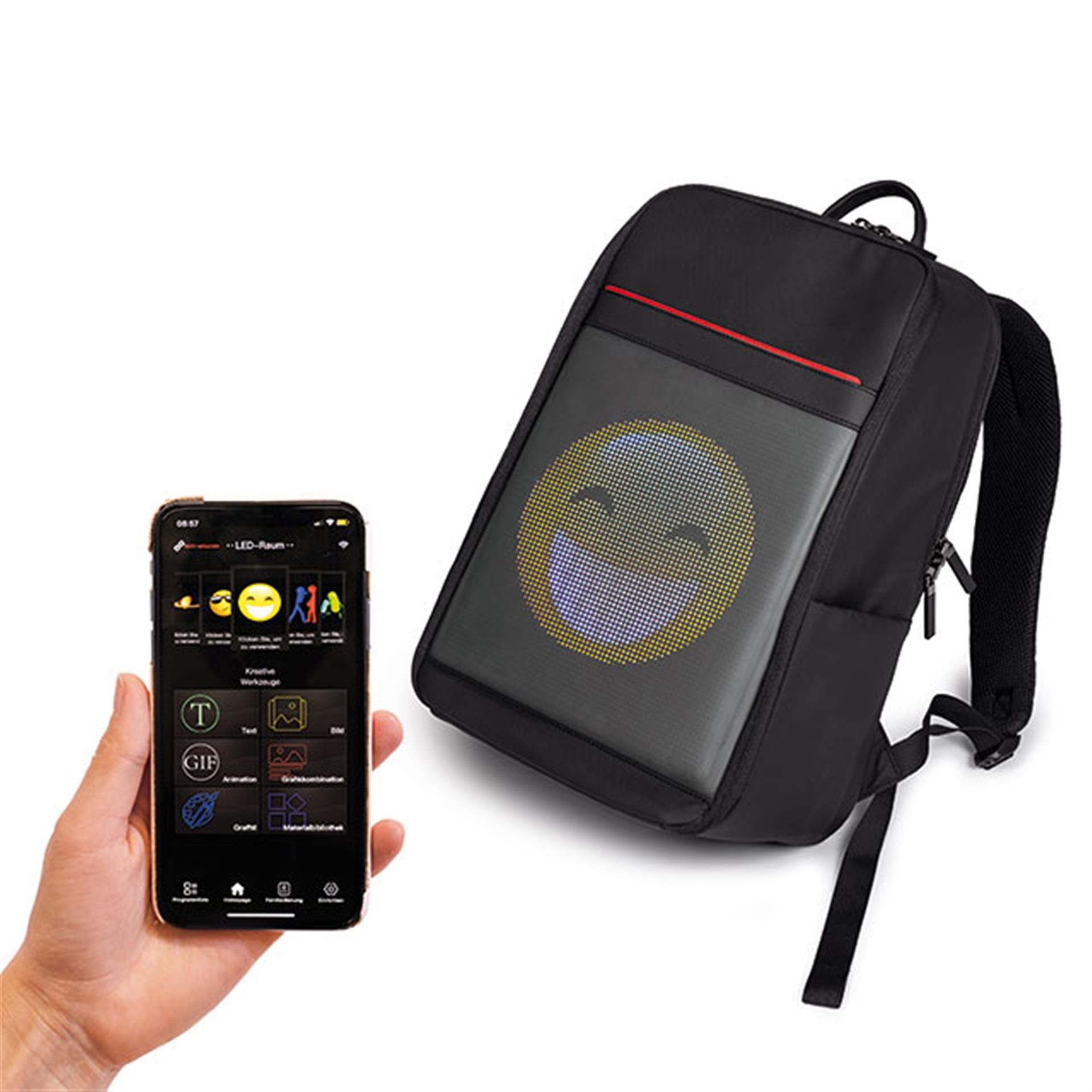 Rucksack mit LED Display