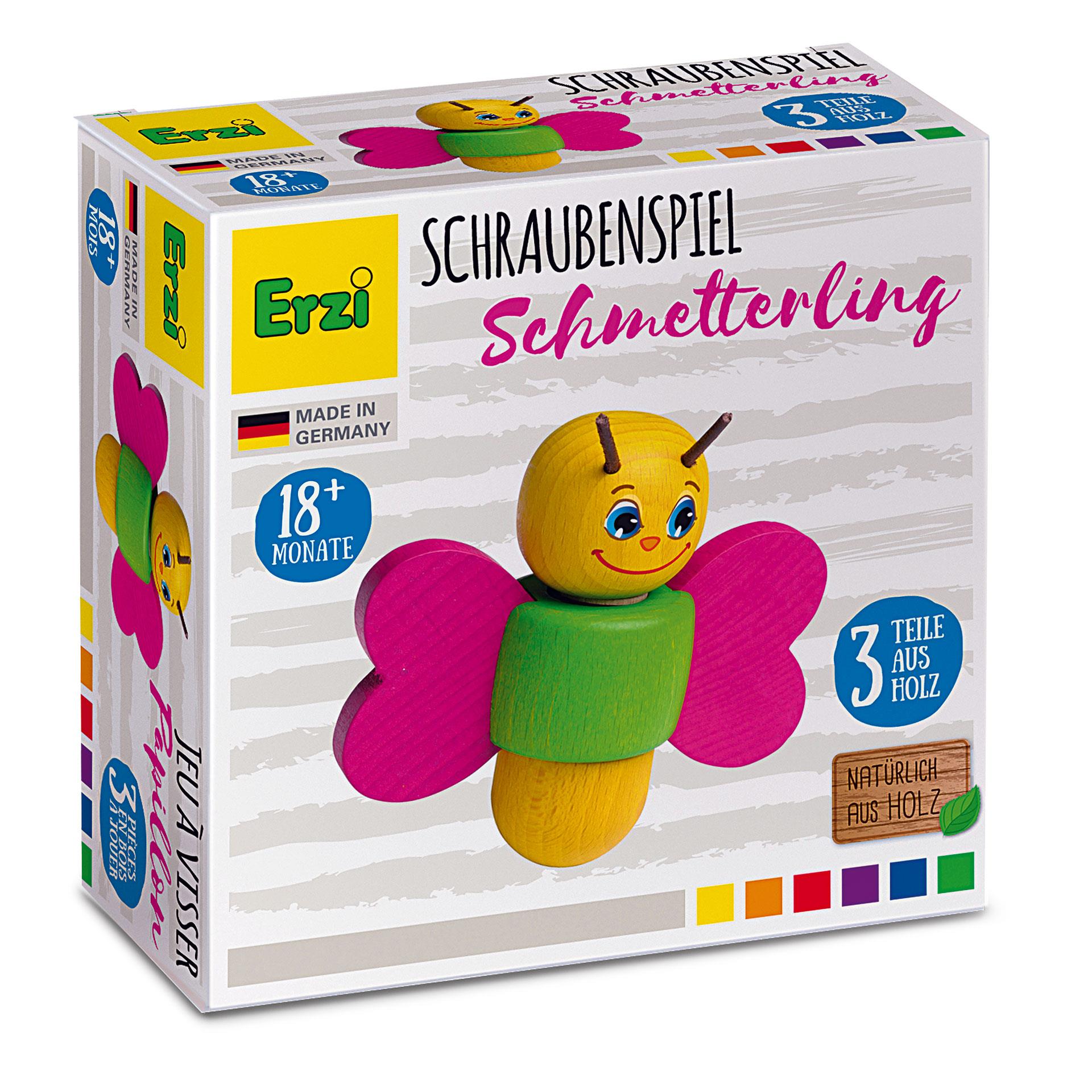 Schraubenspiel Schmetterling mit Flügelmutter