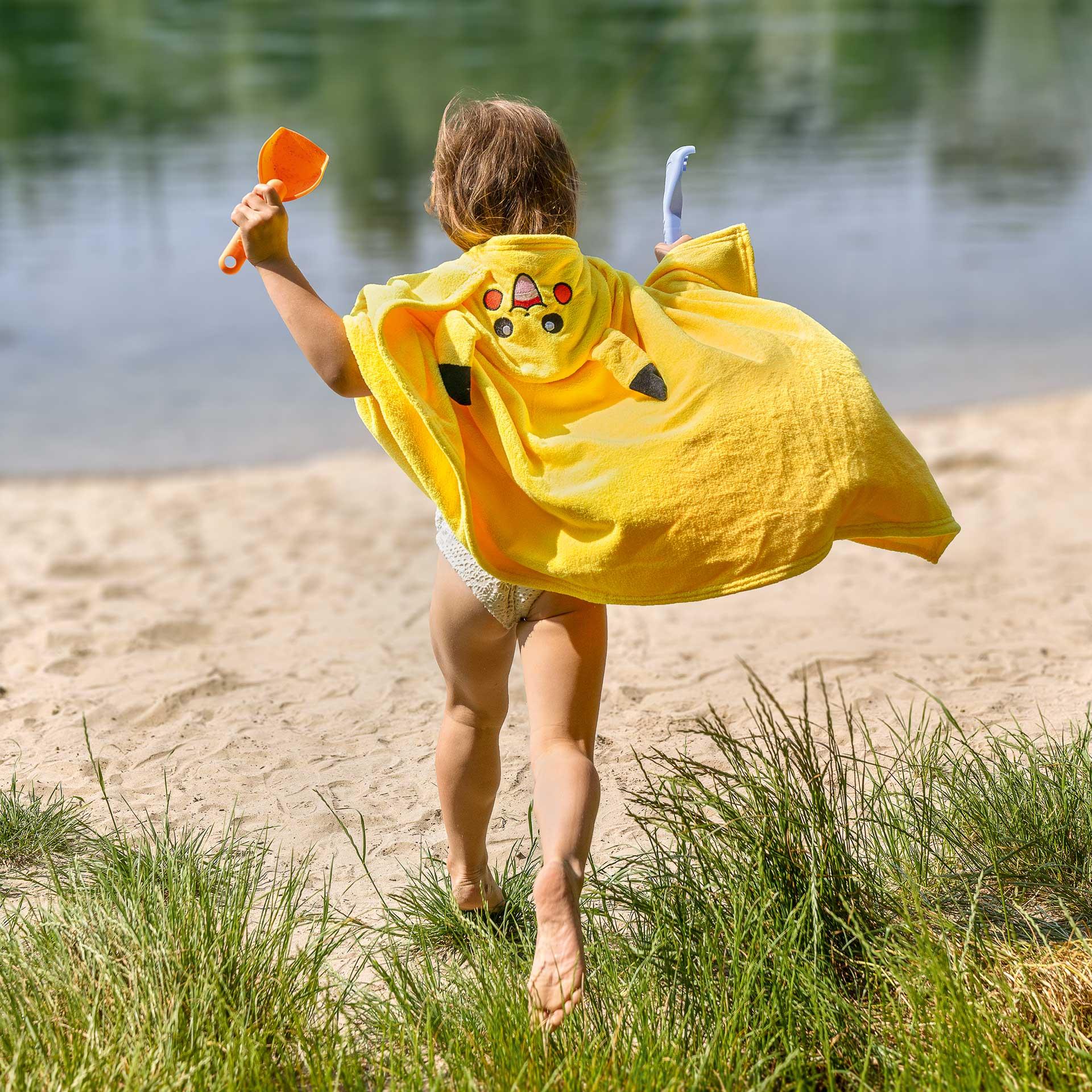 Serviette de bain à capuche Pikachu