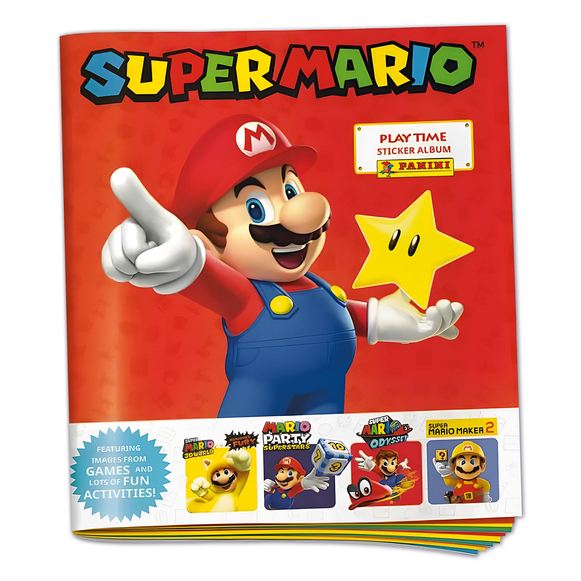 Super Mario Play Time album de collection pour autocollants DE