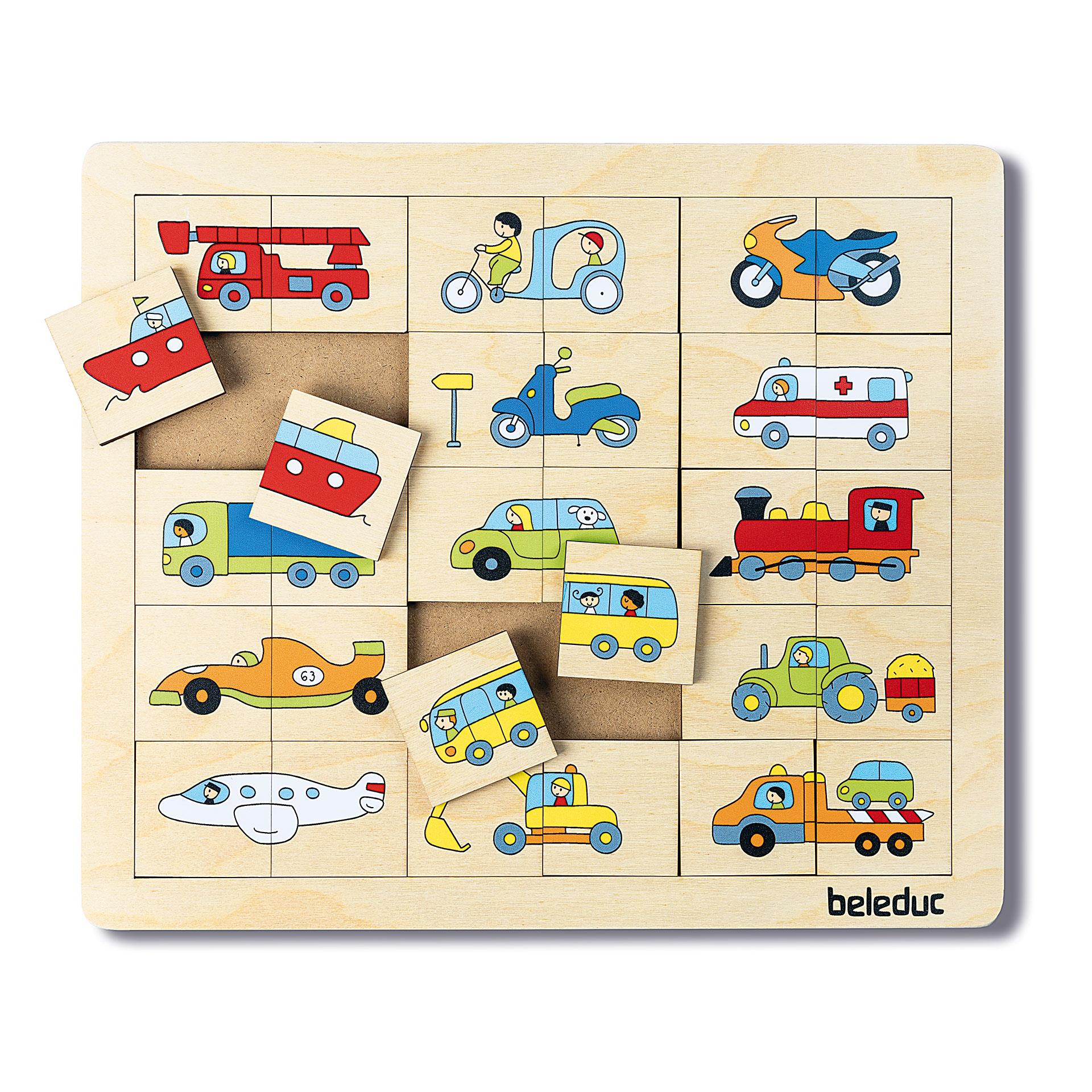 Puzzle Match and Mix Transport, 30 pces