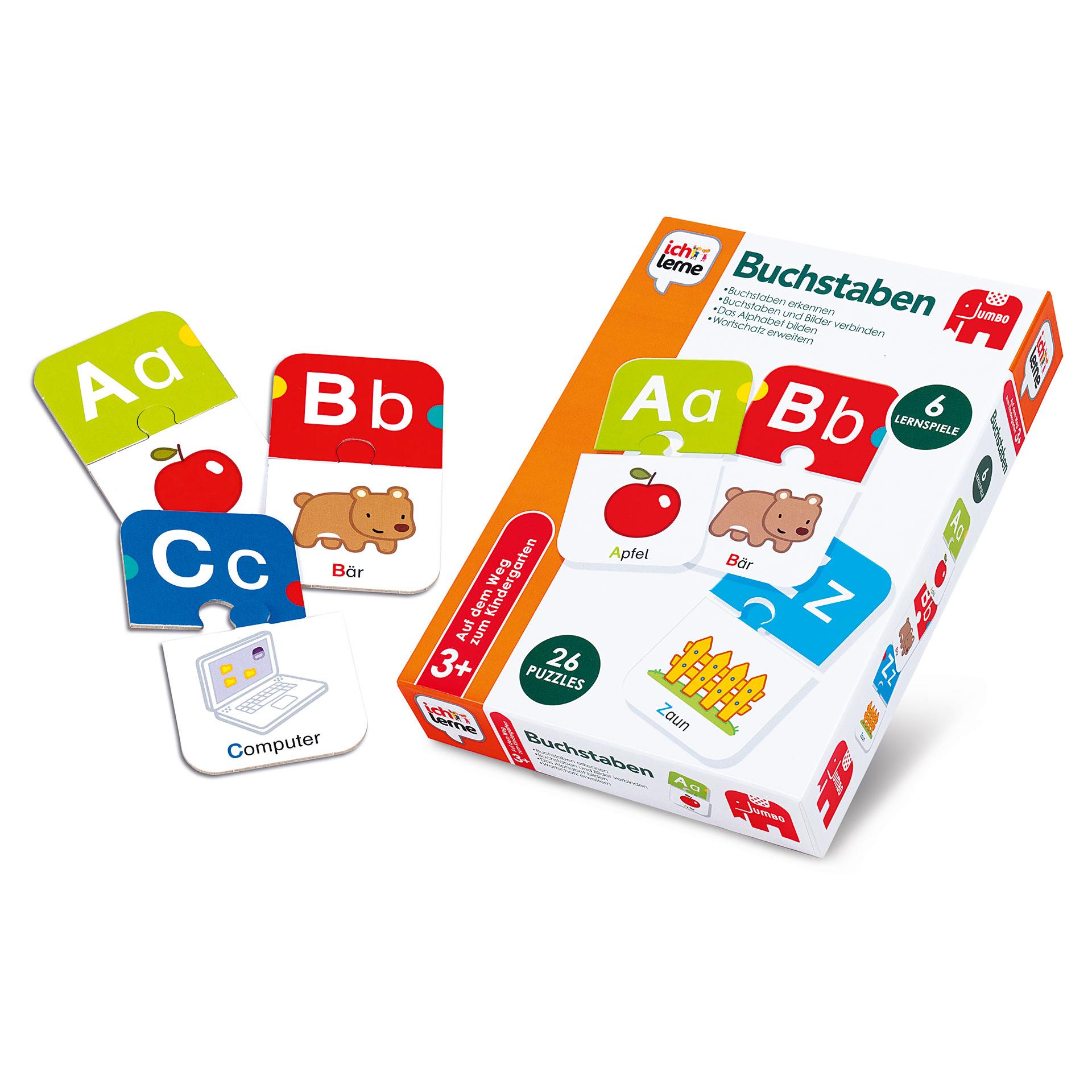 Lernhilfsmittel «Ich lerne Buchstaben» mit farbenfrohen Buchstaben-Puzzles