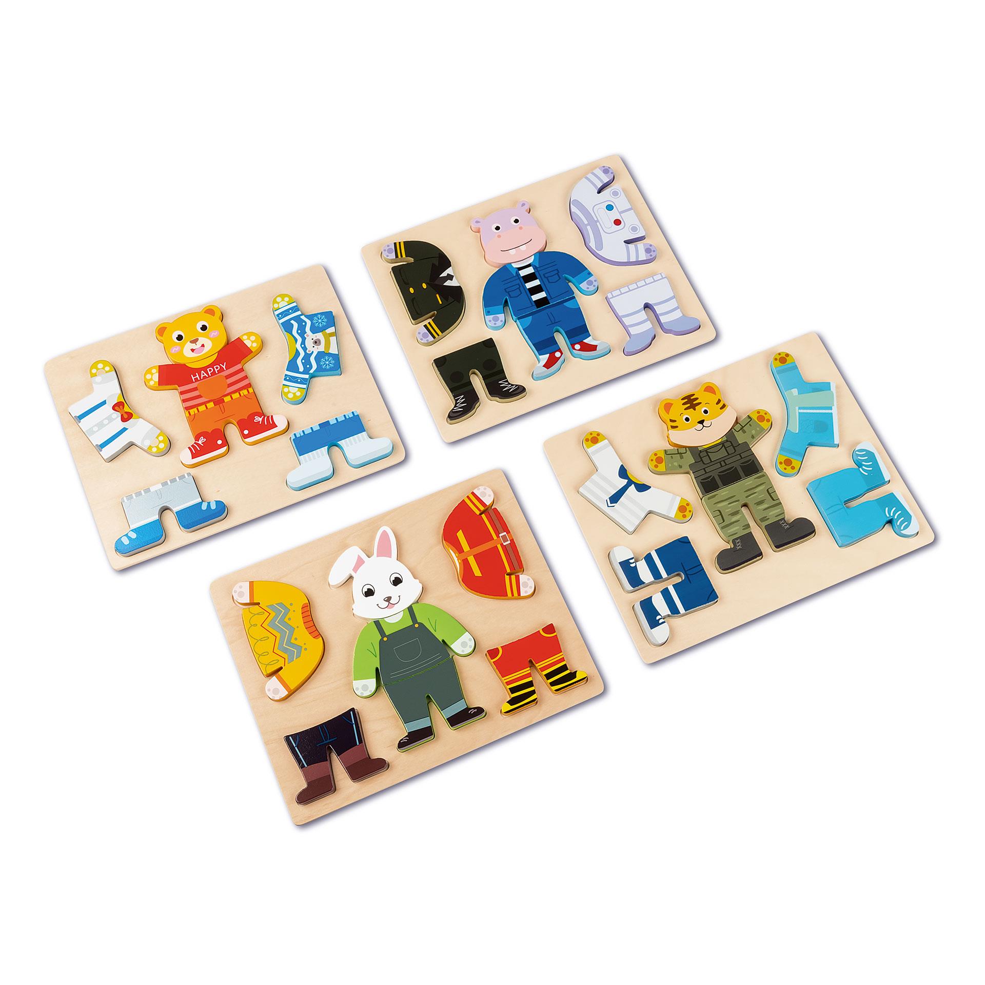 Puzzle d'habillage en bois, 28 pces