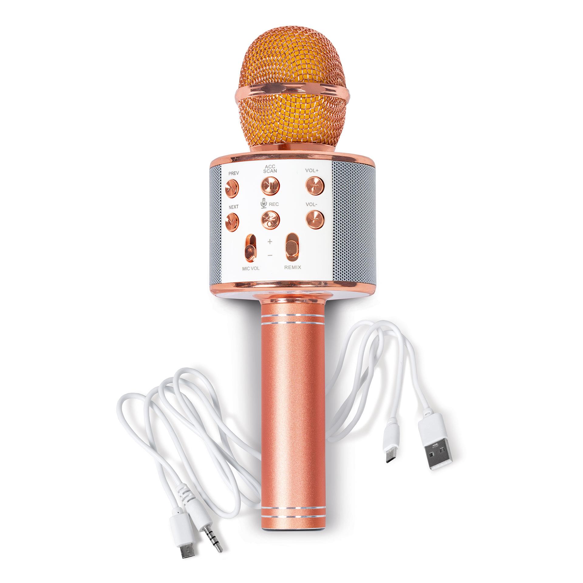 Microphone pour karaoké rose