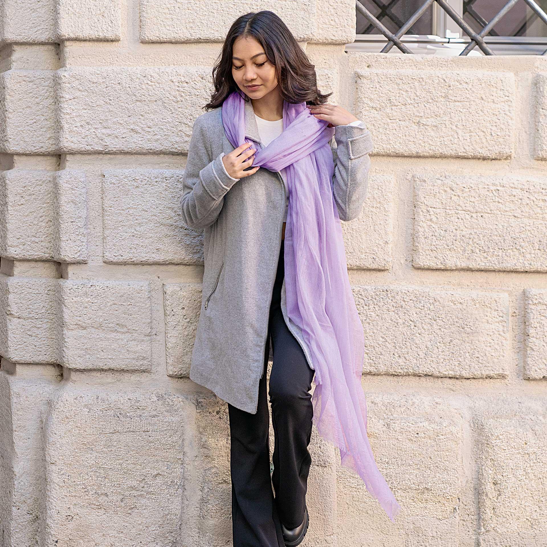 Stola di cashmere Lavanda