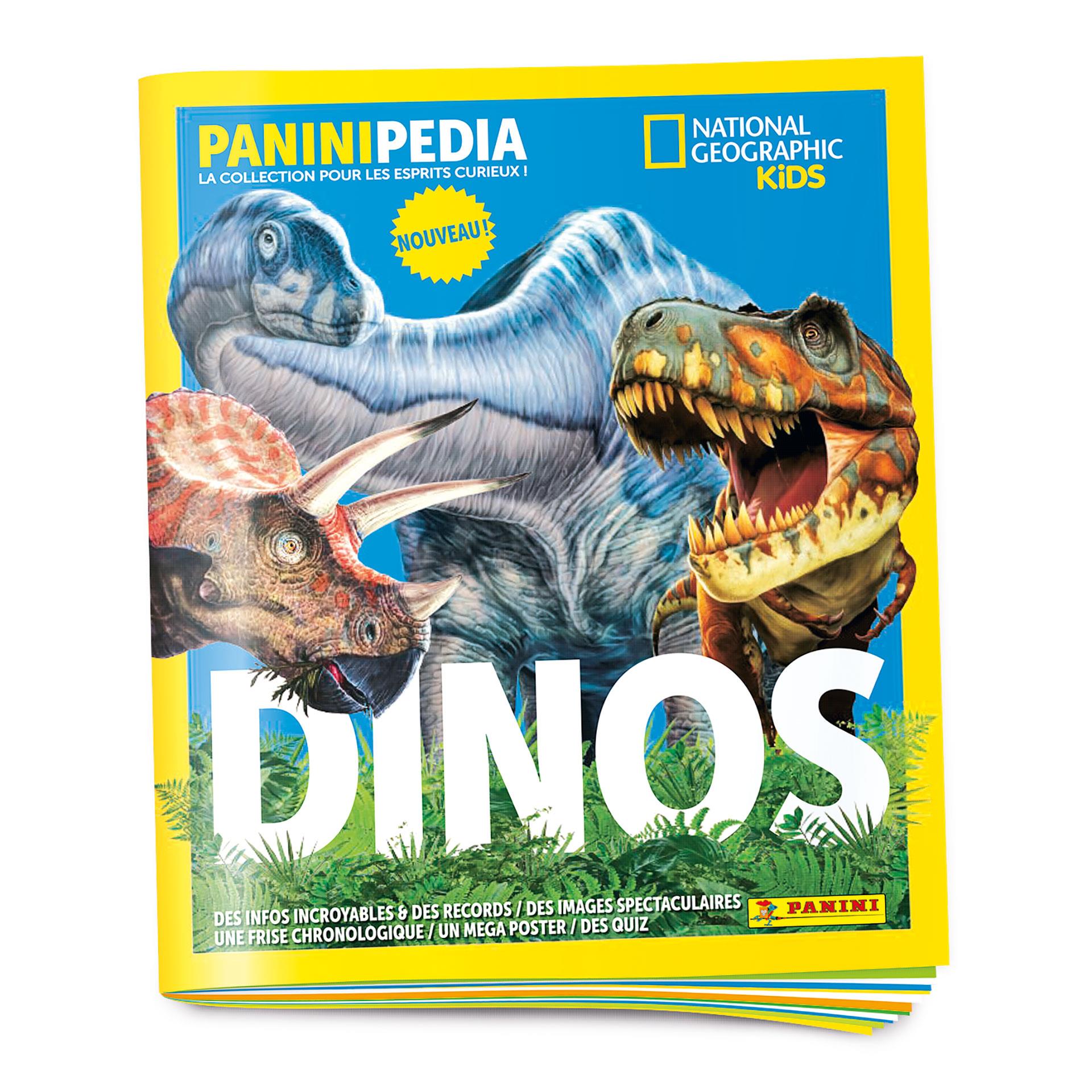 Paninipedia Dino, album d'autocollants F