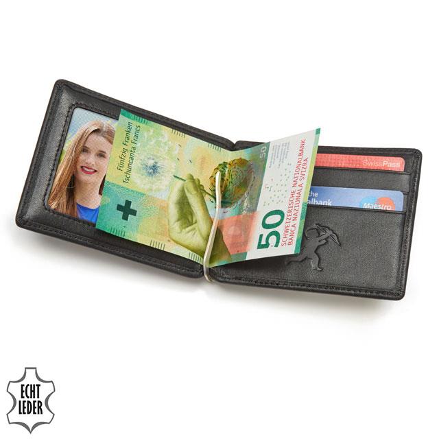 Porte-monnaie avec pince à billets