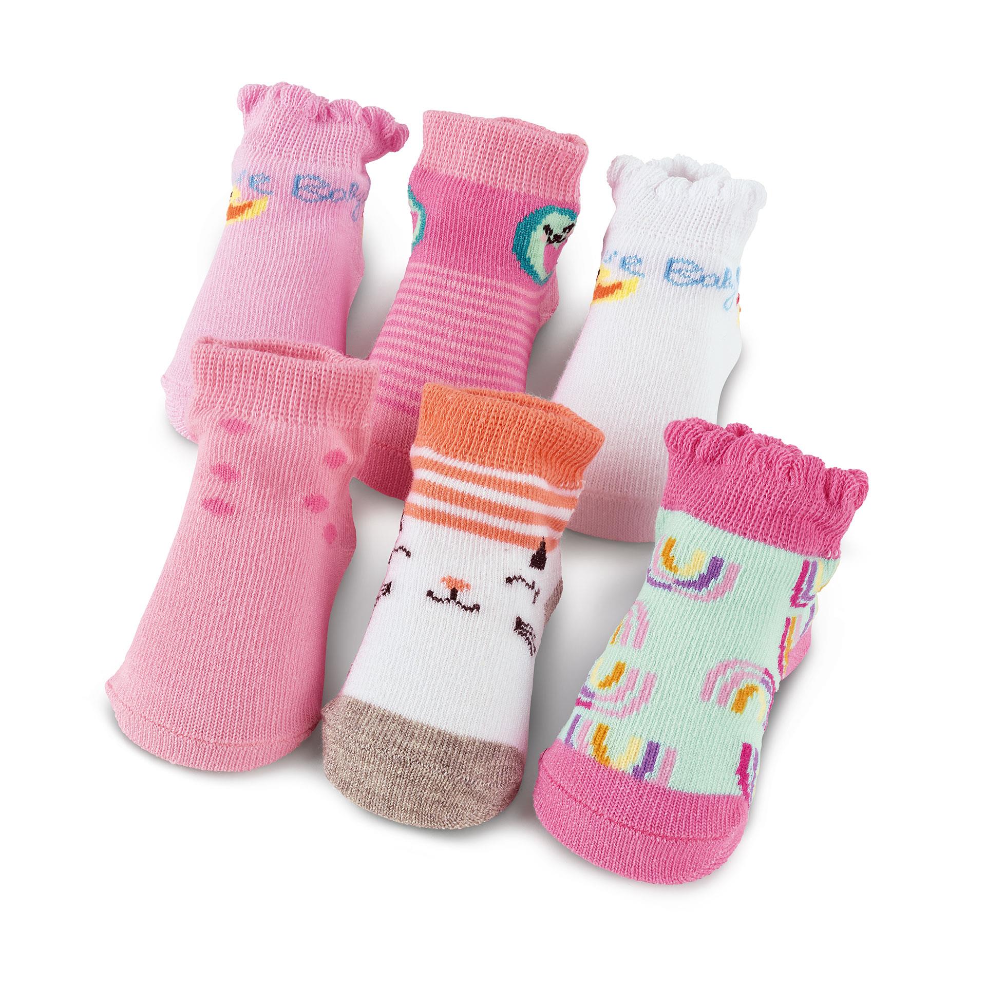 Chaussettes de poupées, bel ensemble de 6 paires