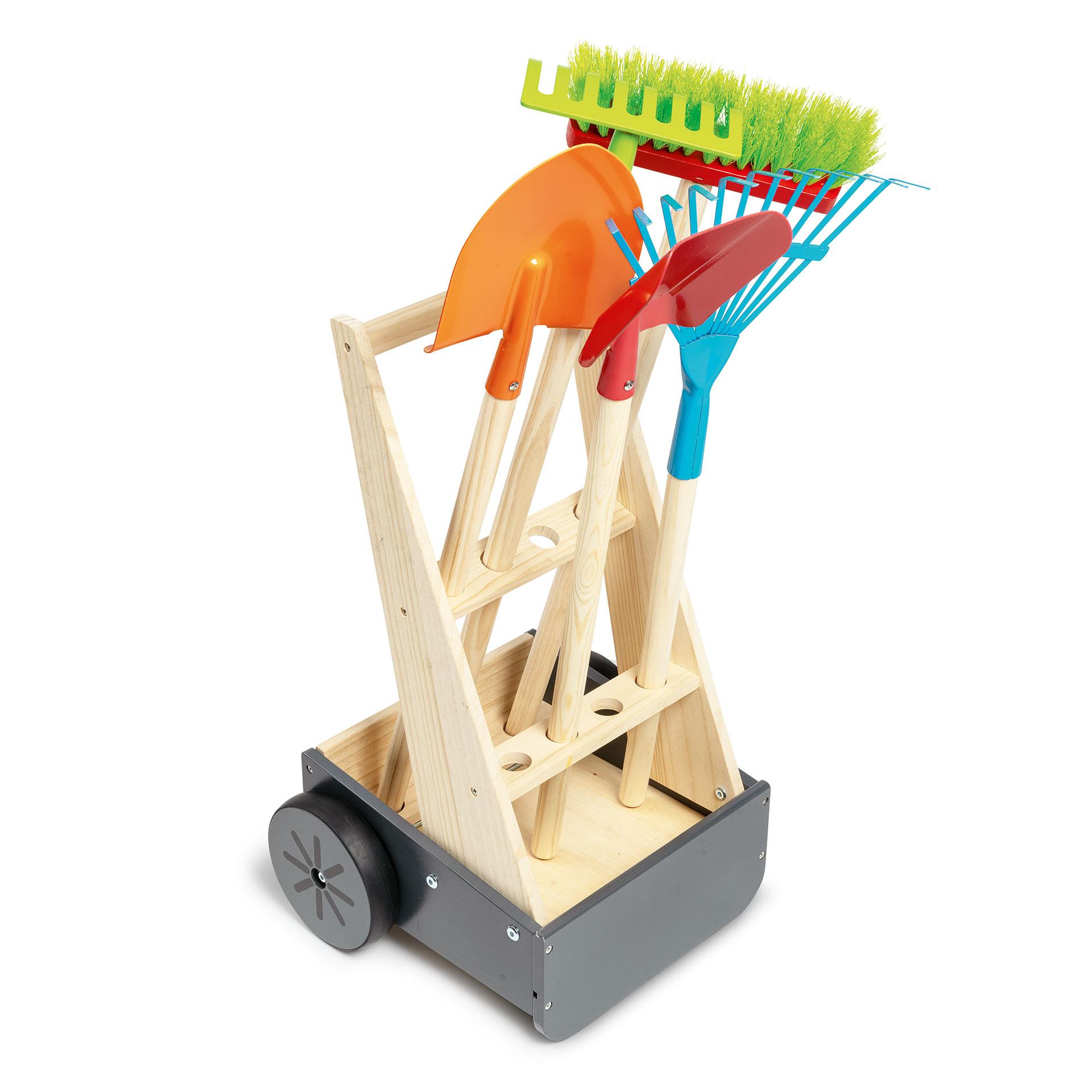 Chariot à outils de jardinage pour enfants