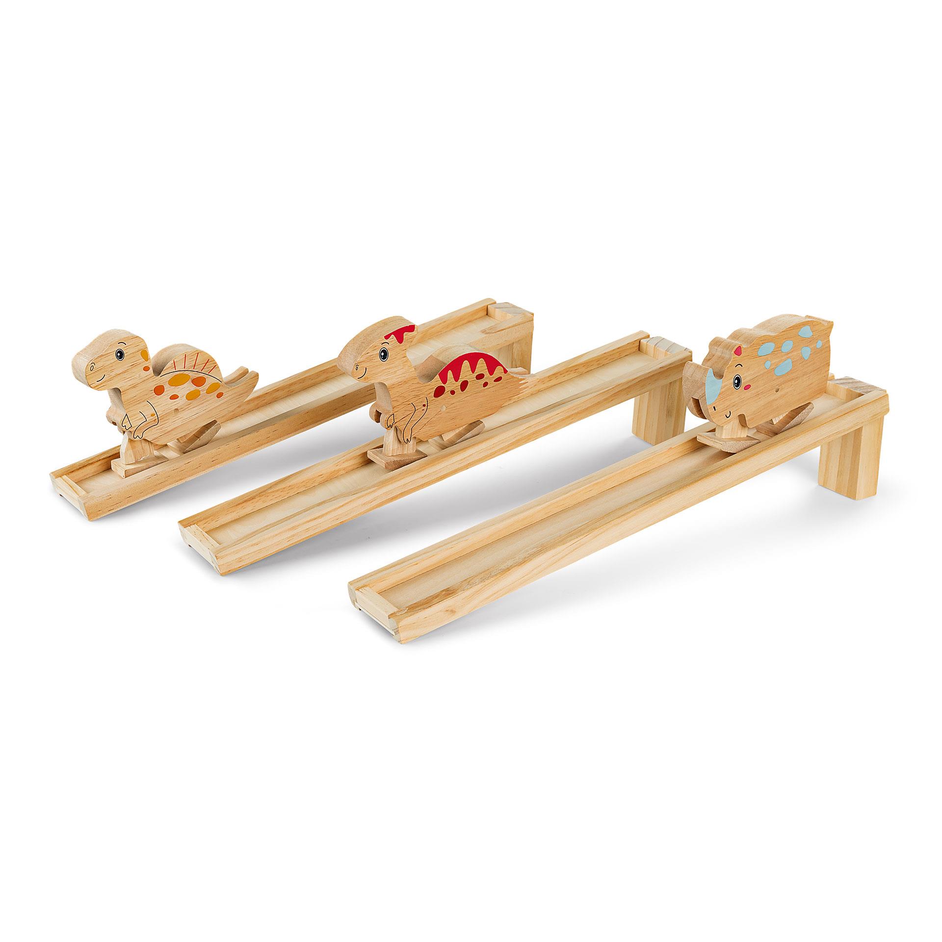 BEA Toys Holz Watscheltiere mit Rampen, 3er Set