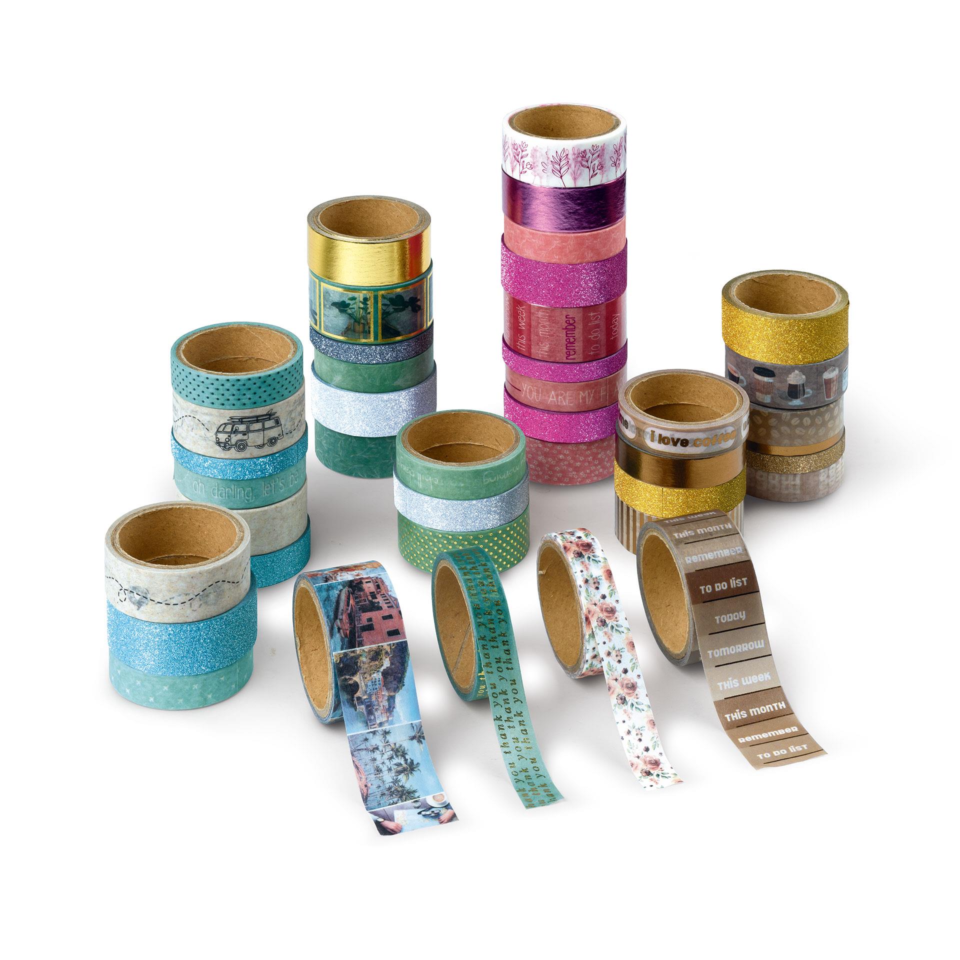 Boîte de washi tapes, 40 pces