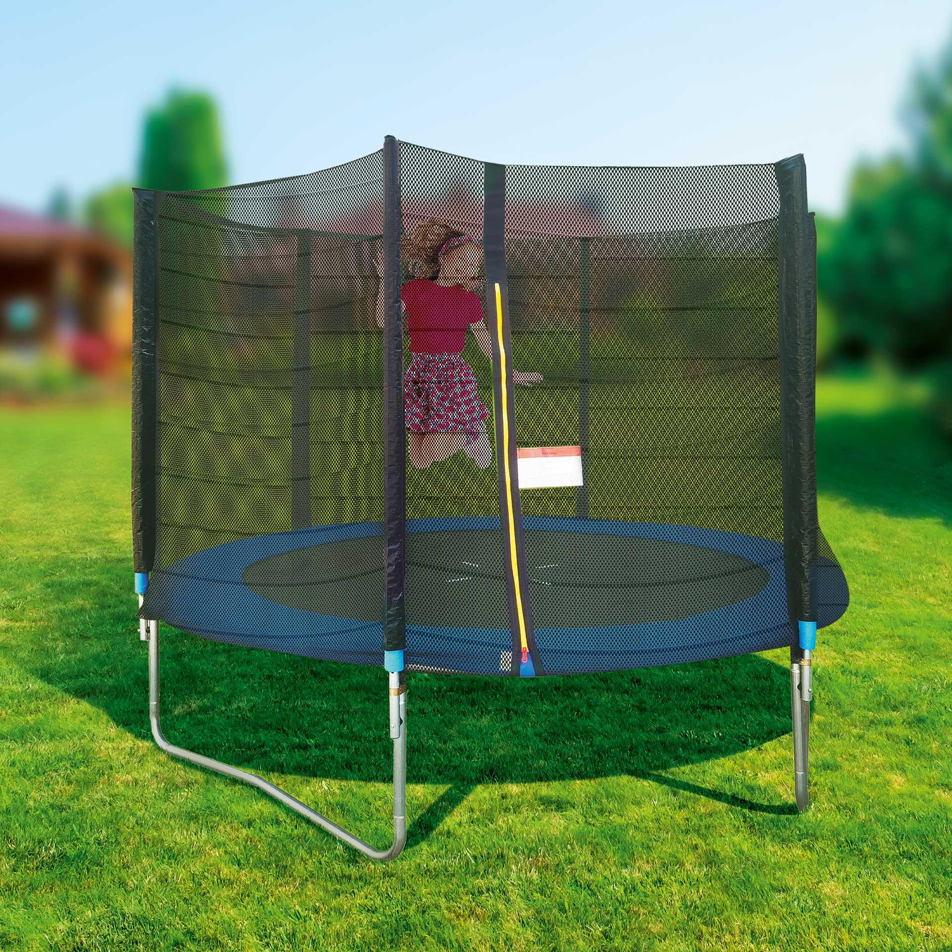 Trampoline de Ø 3 m de diamètre avec filet de sécurité