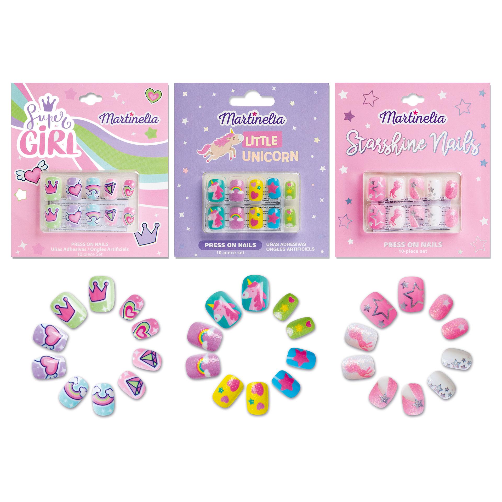 Ongles autocollants pour enfants, 30 pces