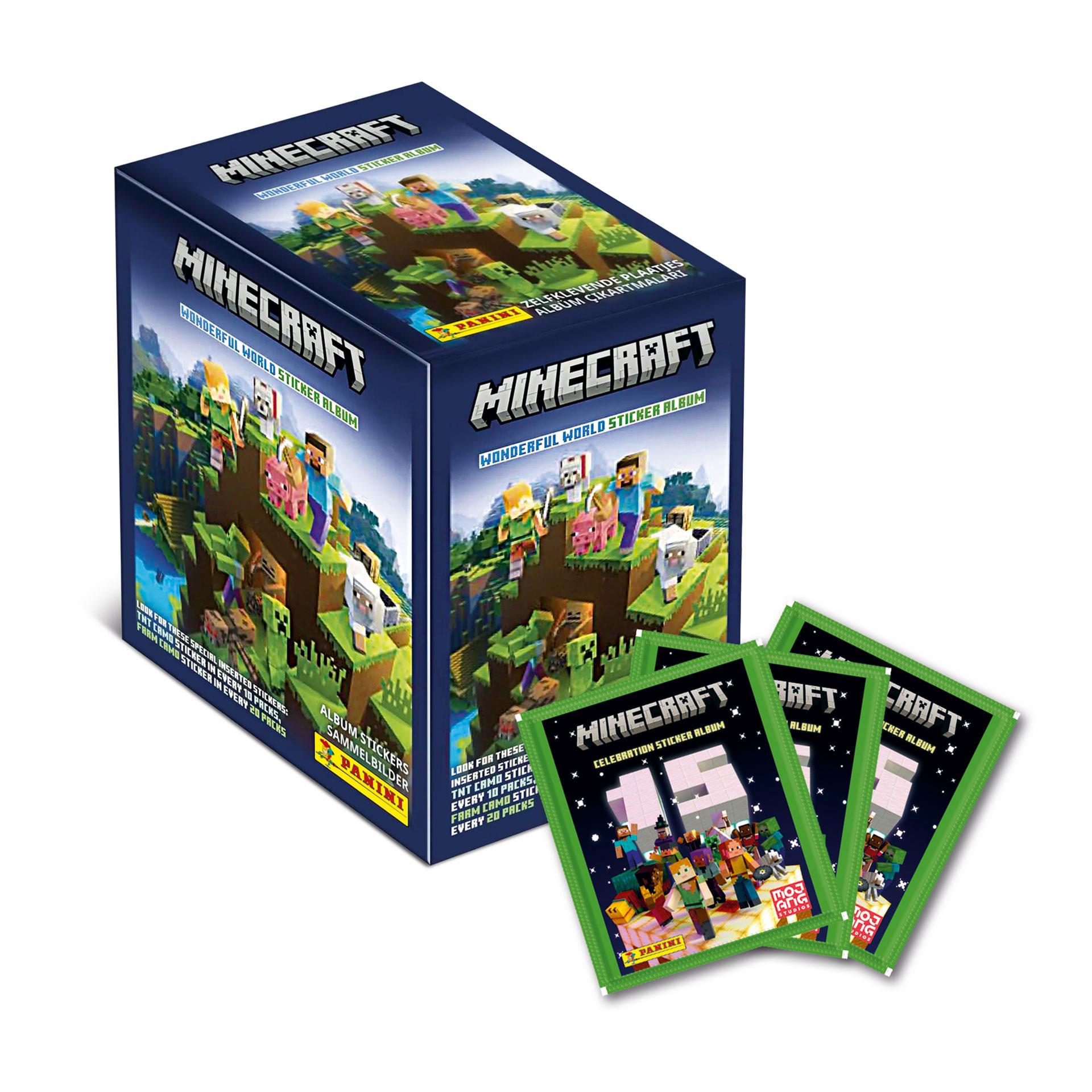 Box di 180 figurine Panini, Minecraft Celebration