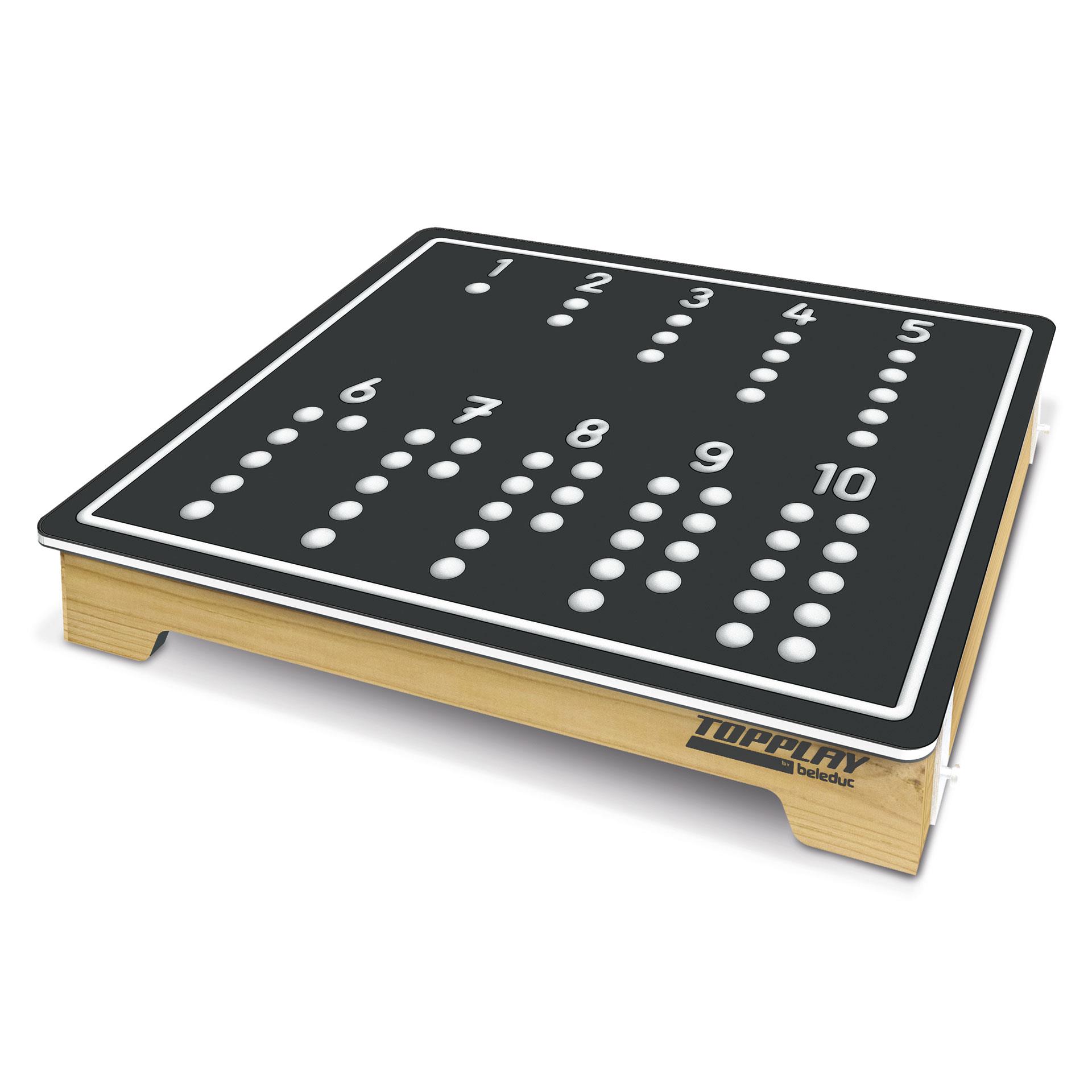 Table d'activités Beleduc Tableau de jeu «Maths 1-10»