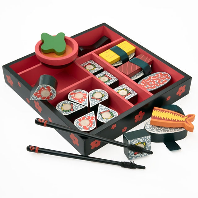 Holz Spiel Sushi Box 22tlg.