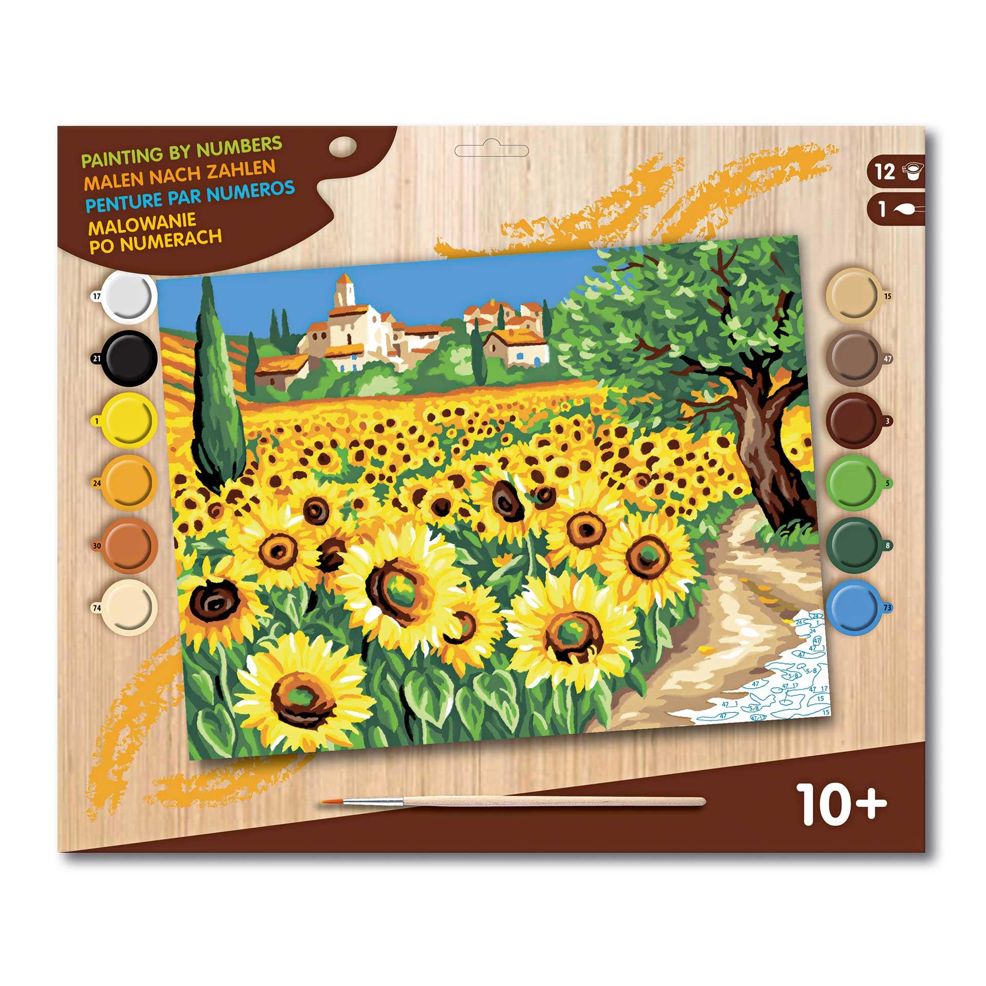 Dipingi con i numeri - Girasoli